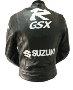 Suzuki Black Leather Biker Jacket