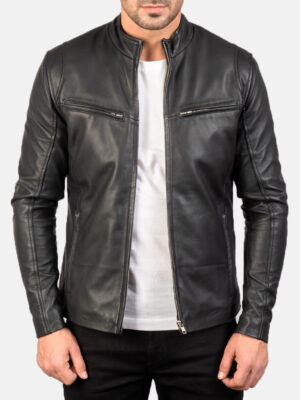 Ionic Black Leather Jacket