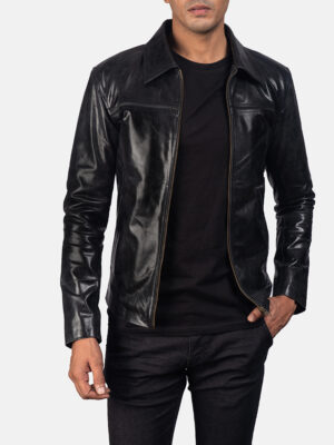 Mystical Black Leather Jacket