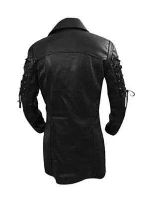 Steampunk-Gothic-Faux-Black-Leather-Trench-Coat