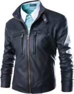 Men's Vintage Motorcycle Riding Leather Jacket